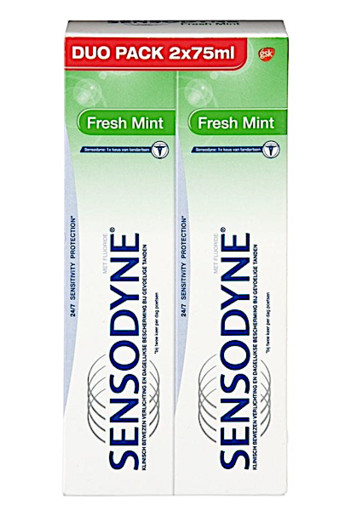 Sensodyne Freshmint Tandpasta 2 x 75ml