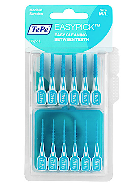 Te­pe Easy­pick si­li­co­nen tan­den­sto­ker M/L 36 stuks