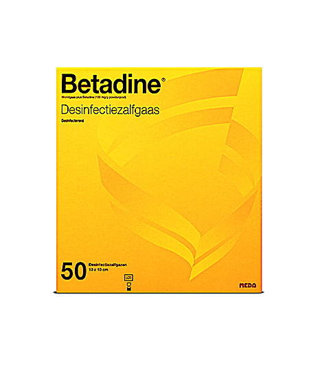 Betadine Desinfecterende zalfgazen (50 Stuks)