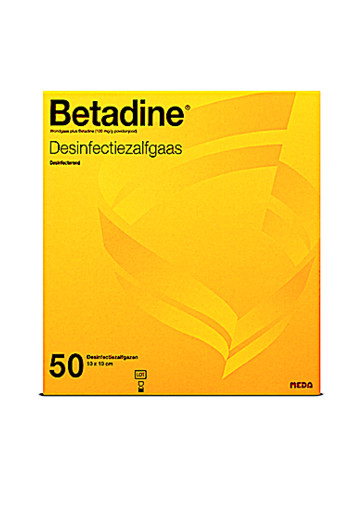 Betadine Desinfecterende zalfgazen (50 Stuks)