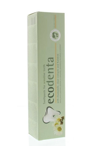 Ecodenta Tandpasta gevoelige tanden kamille (100 Milliliter)