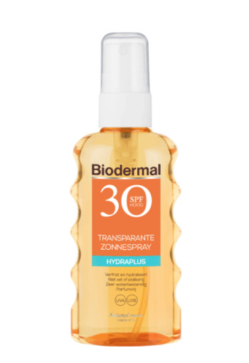 Biodermal Transparantspray hydraplus SPF30 (175 Milliliter)