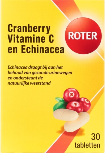 Roter Cranberry Vitamine C En Echinacea 30 Tabletten