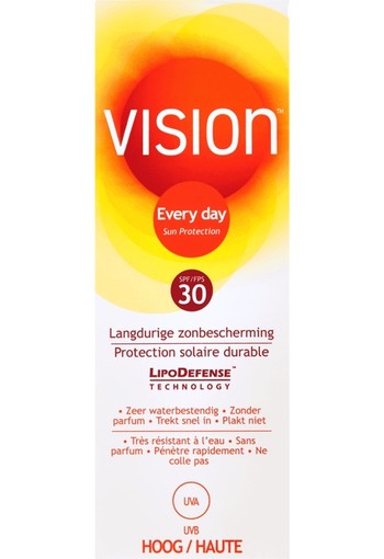 Vision Every Day Langdurige Zonbescherming Tube SPF30 100 ml