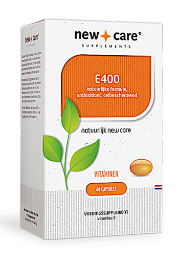 New Care E400 natuurlijke formule antioxidant, celbeschermend Inhoud  60 capsules