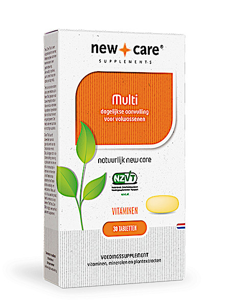 New Care Multi dagelijkse aanvulling voor volwassenen Inhoud  30 tabletten