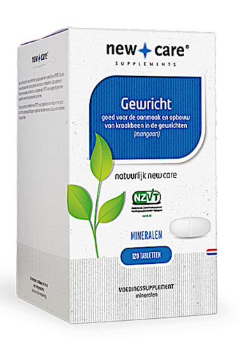 New Care Gewricht goed voor de aanmaak en opbouw van kraakbeen in de gewrichten (mangaan) Inhoud  120 tabletten