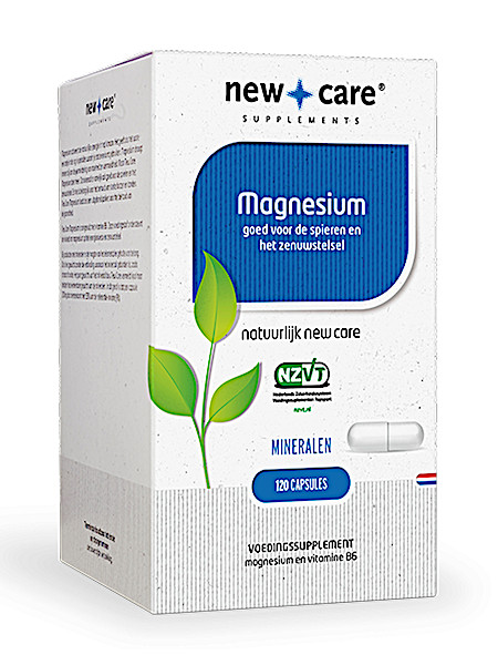 New Care Magnesium goed voor de spieren en het zenuwstelsel Inhoud  120 capsules
