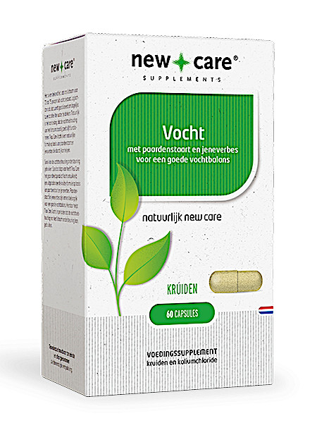 New Care Vocht met paardenstaart en jeneverbes voor een goede vochtbalans Inhoud  60 capsules