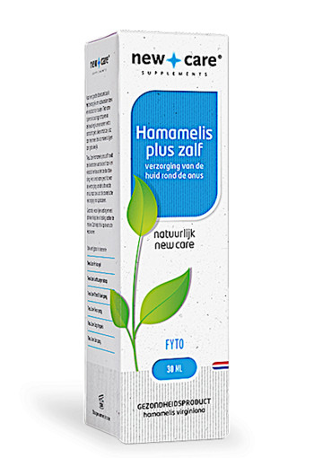 New Care Hamamelis plus zalf verzorging van de huid rond de anus, ook tijdens de zwangerschap of na de bevalling Inhoud  30ml