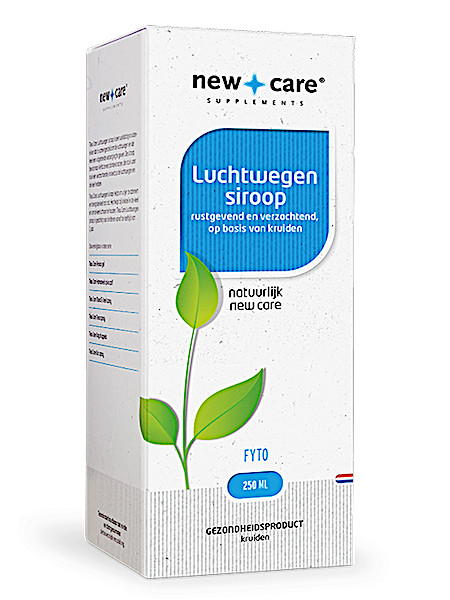 New Care Luchtwegen siroop rustgevend en verzachtend, op basis van kruiden Inhoud  250 ml