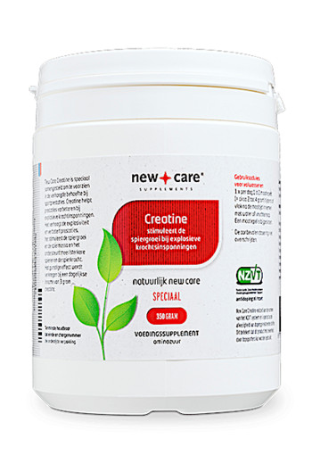 New Care Creatine stimuleert de spiergroei bij explosieve krachtinspanningen   350 gram