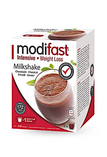 Modifast Intensive Milkshake Chocolade 9 Stuks 423g