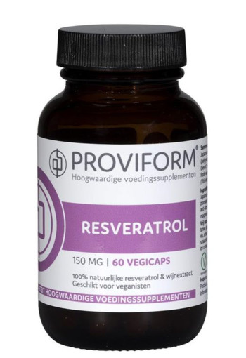 Proviform Resveratrol 150 mg + 50 mg druivenpitextract (60 Vegetarische capsules)