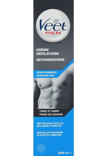 Veet Men Ontharingscreme Gevoelige Huid  200ml