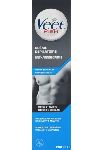 Veet Men Ontharingscreme Gevoelige Huid  200ml