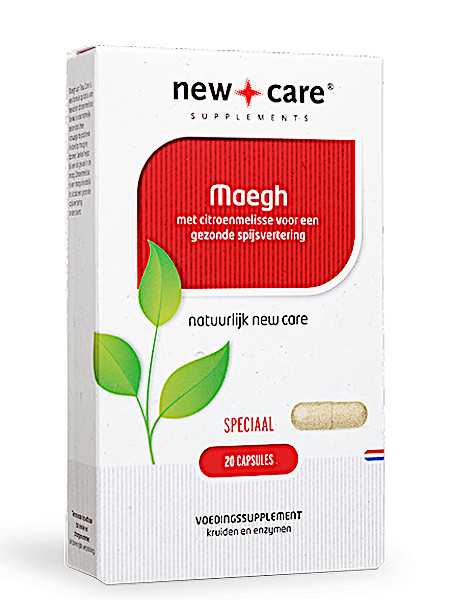 New Care Maegh met citroenmelisse voor een gezonde spijsvertering Inhoud  20 capsules