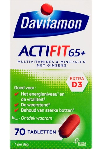 Davitamon Actifit 65+ 70 tabletten