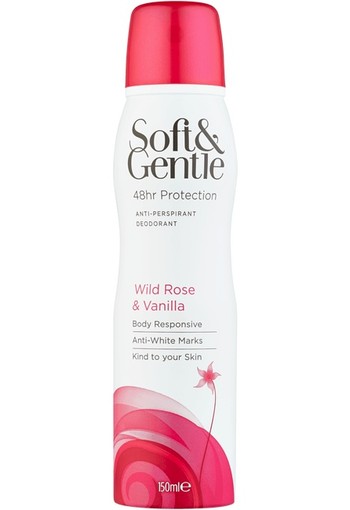 Soft & Gentle Wild Rose & Vanilla Deodorant Spray 150 ml