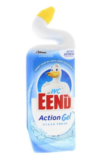 WC Eend Action gel ocean fresh (750 Milliliter)