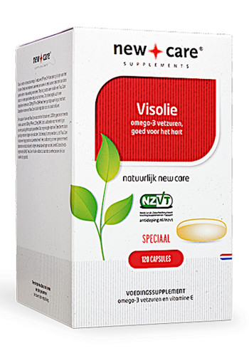 New Care Visolie omega-3 vetzuren, goed voor het hart Inhoud  120 capsules