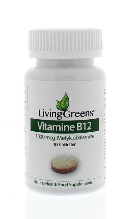 Livinggreens Vitamine B12 methylcobalamine 1000mcg (100 Tabletten)
