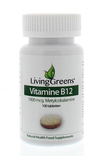 Livinggreens Vitamine B12 methylcobalamine 1000mcg (100 Tabletten)