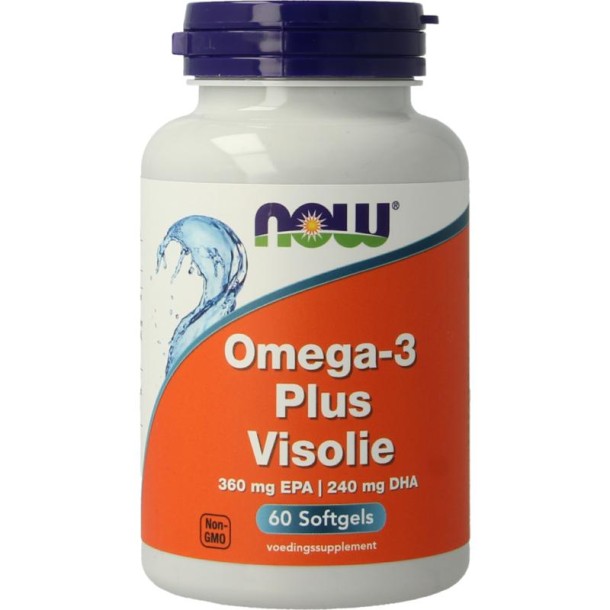 NOW Omega-3 Plus 360mg EPA 240mg DHA (60 Softgels)