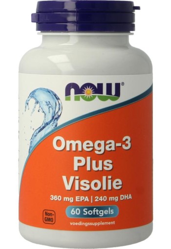 NOW Omega-3 Plus 360mg EPA 240mg DHA (60 Softgels)