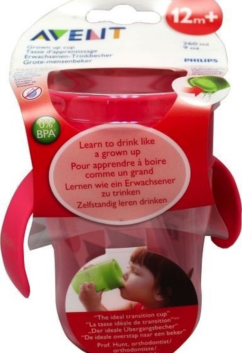 Avent Oefenbeker Roze 12m+ 1st
