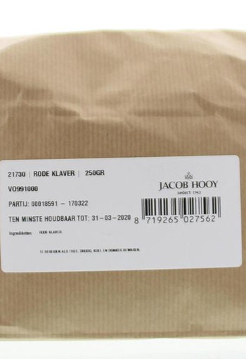 Jacob Hooy Rode klaver (250 Gram)