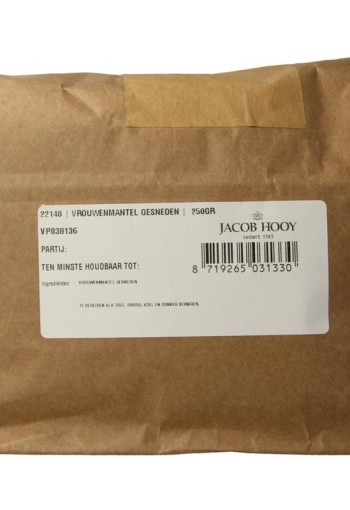 Jacob Hooy Vrouwenmantel gesneden (250 Gram)