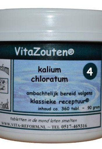 Vitazouten Kalium muriaticum/chloratum VitaZout Nr. 04 (360 Tabletten)