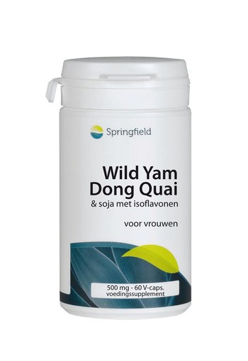 Springfield Wild yam/dong quai (60 Vegetarische capsules)
