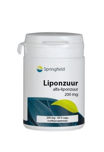 Springfield Alfa-liponzuur 200 mg (60 Vegetarische capsules)