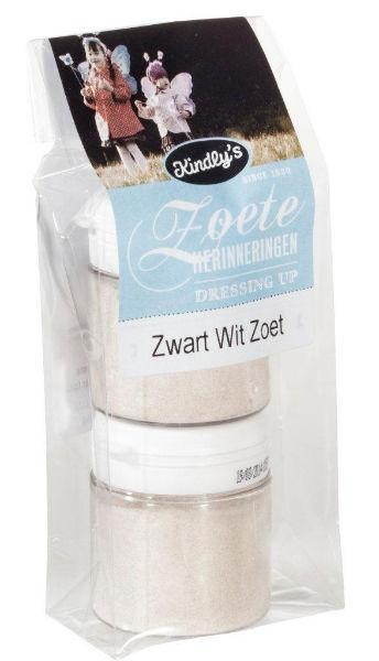 Kindly's Zwart wit potjes zoet 2 x 30 gram (60 Gram)