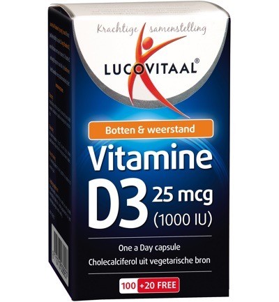 Lucovitaal Vitamine D3 25 Mcg 120ca