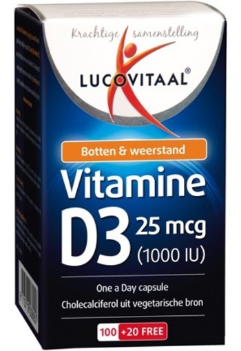 Lucovitaal Vitamine D3 25 Mcg 120ca