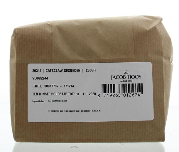 Jacob Hooy Cat's claw gesneden (250 Gram)