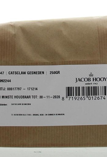 Jacob Hooy Cat's claw gesneden (250 Gram)