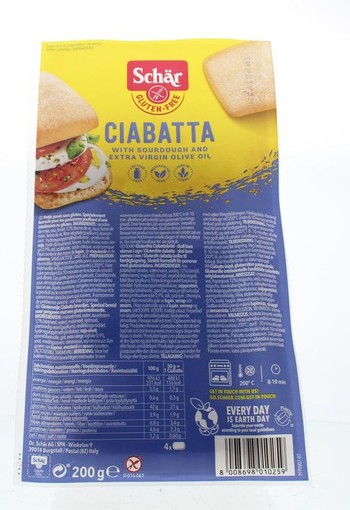 Dr Schar Ciabatta (4 Stuks)