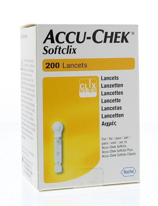 Accu Chek Softclix lancetten (200 Stuks)