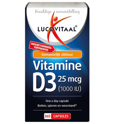 Lucovitaal Vitamine D3 25 Mcg 365ca