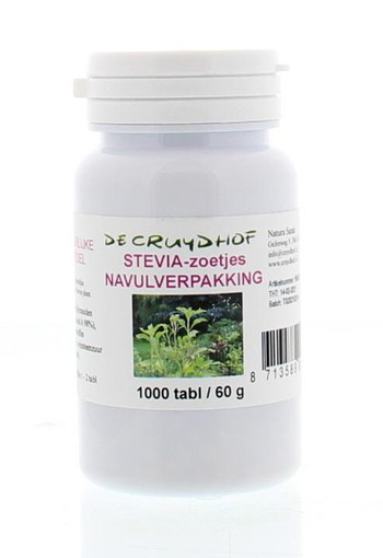 Cruydhof Stevia extract zoetjes navulling (1000 Tabletten)