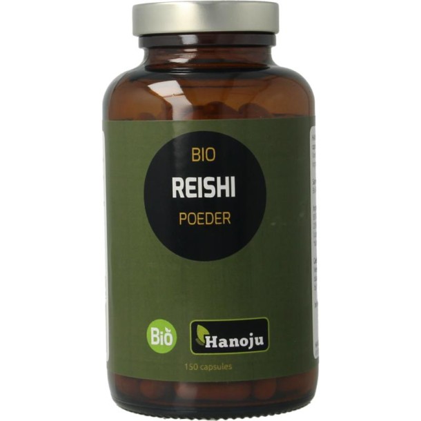 Hanoju Reishi paddenstoelen bio (150 Vegetarische capsules)