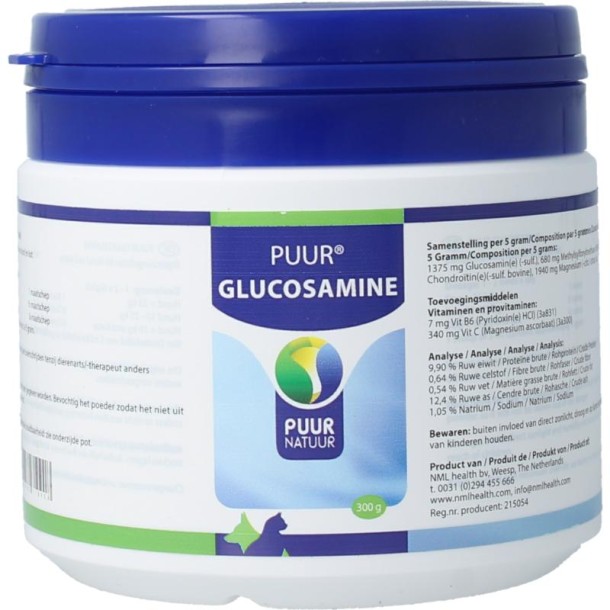 Puur Glucosamine hond & kat (300 Gram)
