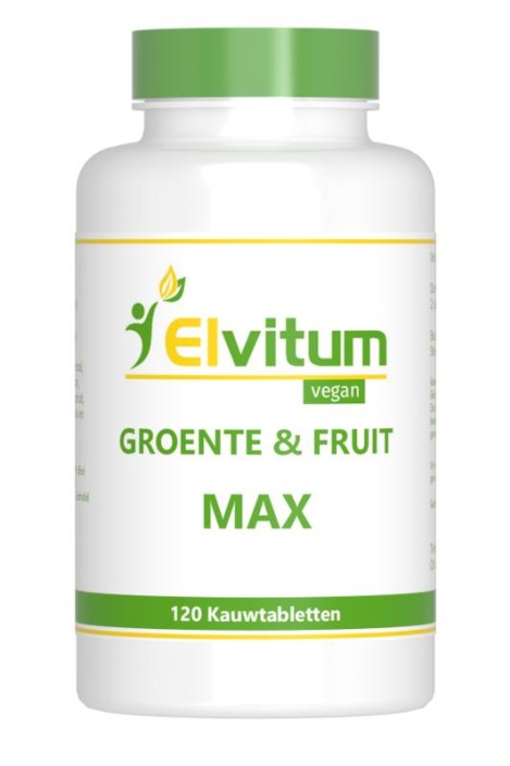 Elvitaal/elvitum Groente en fruit max (120 Kauwtabletten)