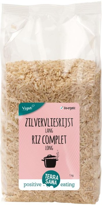 Terrasana Zilvervliesrijst lang bio (1 Kilogram)