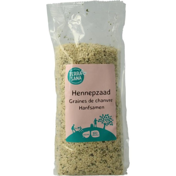 Terrasana RAW Hennepzaad gepeld bio (500 Gram)