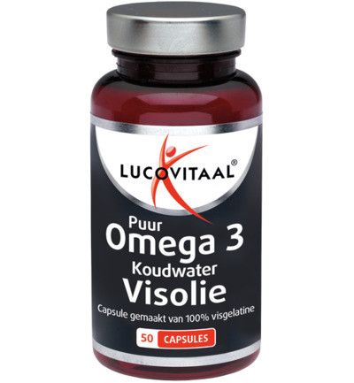 Lucovitaal Koudwater Visolie Puur Omega 3 50ca